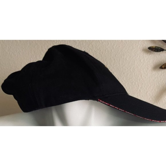 Hawaiian Headwear Black Red Turtle and Hawaii Embroidered Snapback Cap Hat - Picture 6 of 6